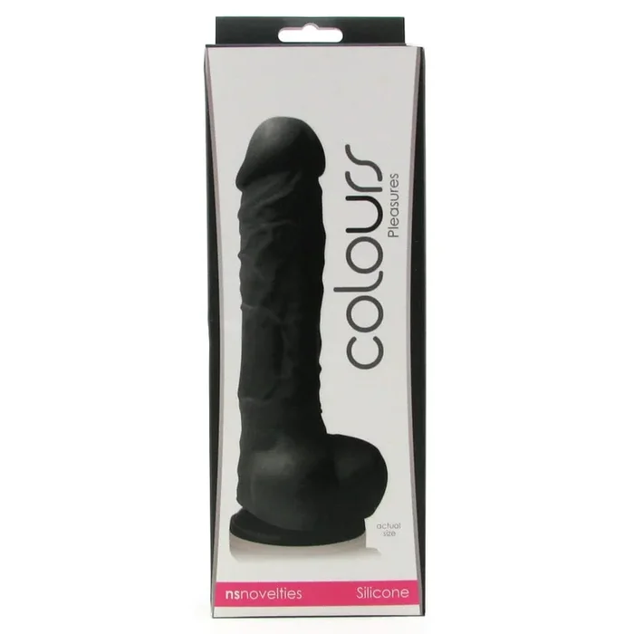 Colours Silicone Dildo in Black 5 “