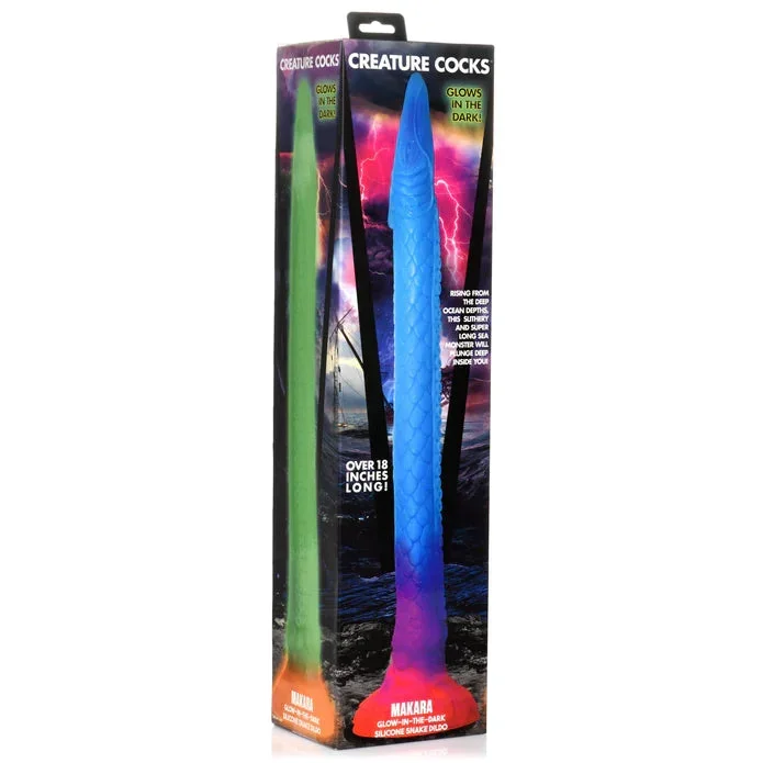 Creature Cocks Makara Glow-In-The-Dark Silicone Snake Dildo