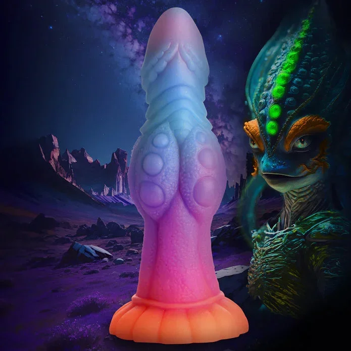 Creature Swagger Galactic Cock Alien Creature Glow-In-The-Dark Silicone Dildo