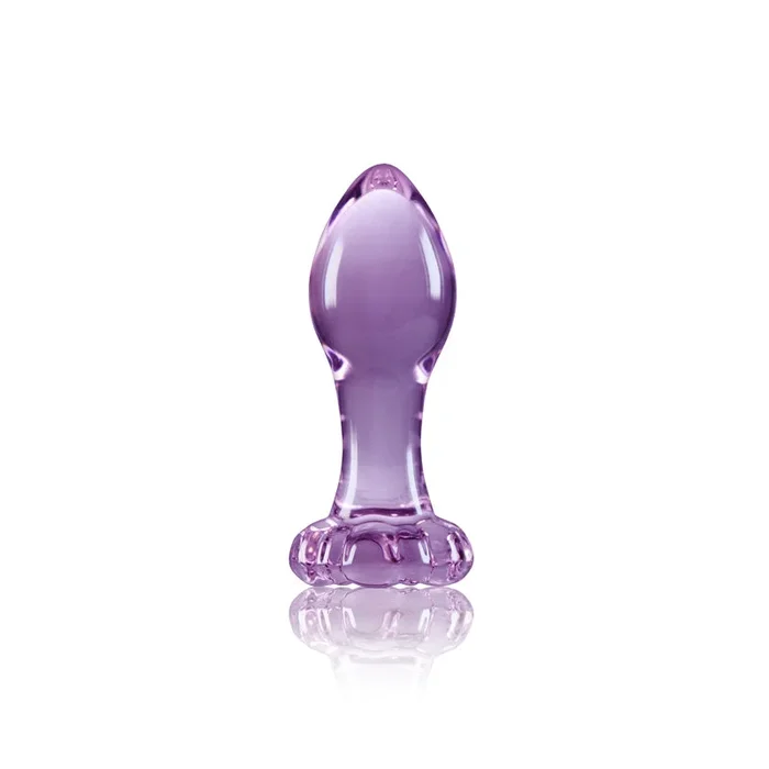 Crystal Flower Butt Plug – Purple