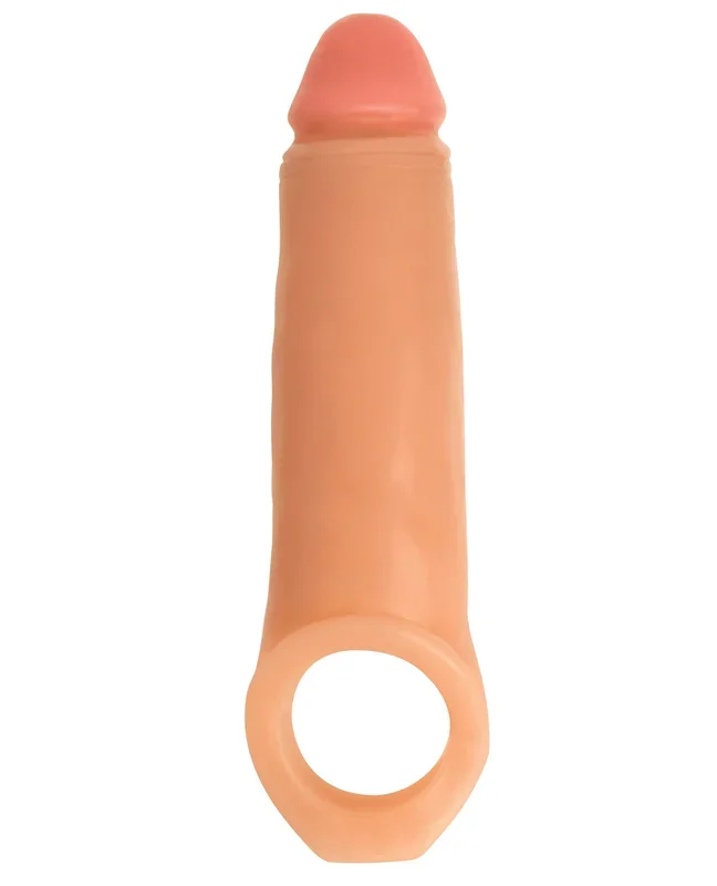 Curve Toys Jock Enhancer 2″ Extender w/Ball Strap – Vanilla