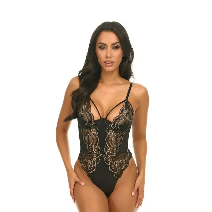 Dakota Lace & Satin Teddy