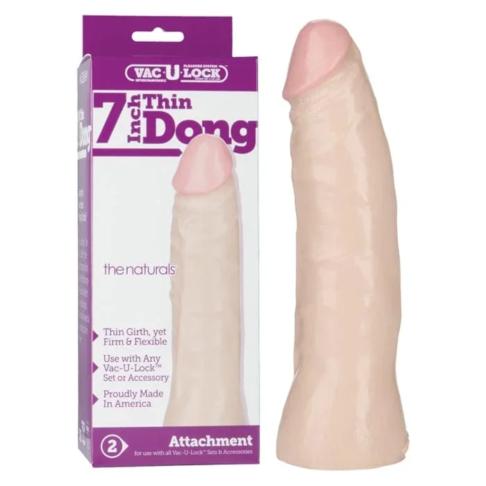 Doc Johnson VAC-U-LOCK Natural Thin Dong 7 ” Flesh