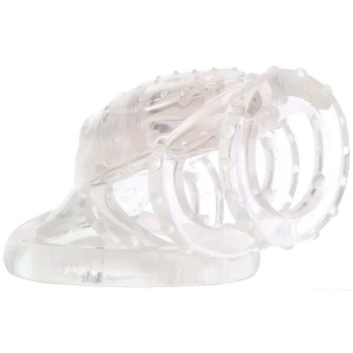 Dr. Love’s Zinger Vibrating Cock Cage in Clear