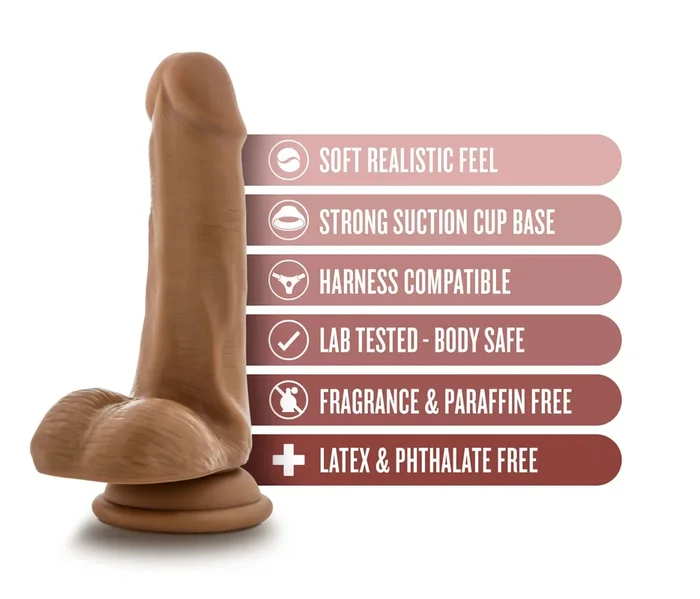 Dr. Skin – Dr. Jeffrey – 6.5 Inch Dildo With Balls – Tan