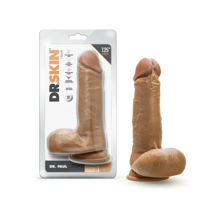 Dr. Skin Dr. Paul 7.25 Inch Long Dildo – Caramel