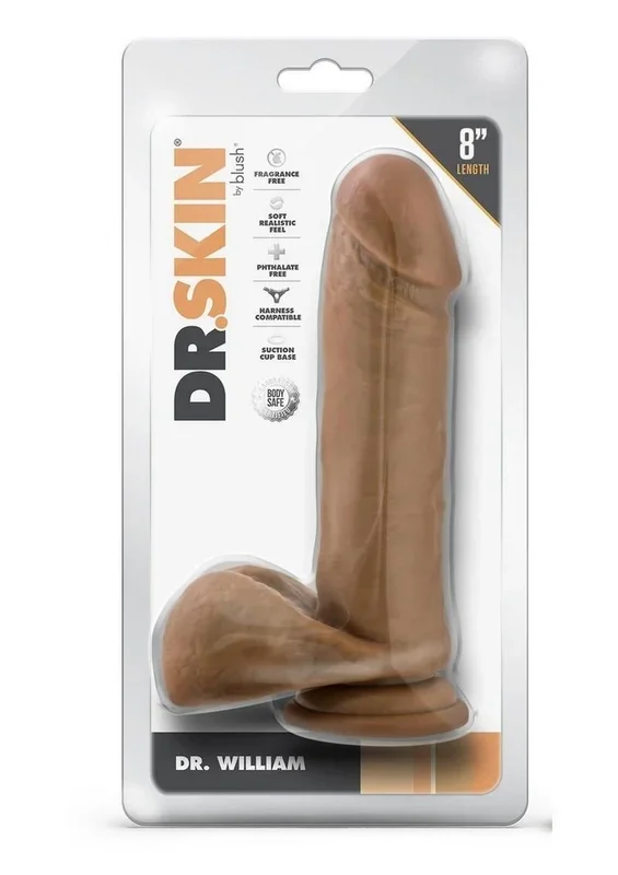 Dr. Skin Dr. William Dildo with Balls and Suction Cup