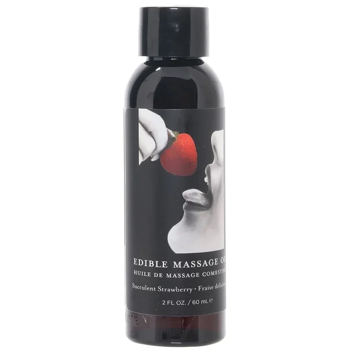 Edible Massage Oil 2oz/60ml in Succulent Strawberry