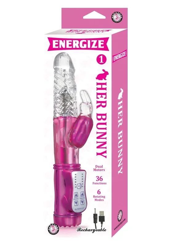 Energize Her Bunny 1 Dual Motors Rechargeable Rabbit Vibrator