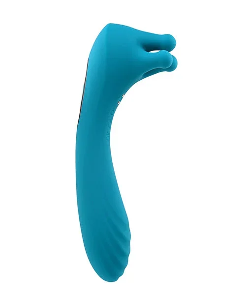 Evolved Heads or Tails Rechargeable Vibrator – Teal