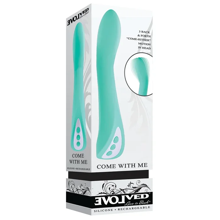 Evolved Issue Forth With Me Rechargeable ‘Come Hither’ Silicone Vibrator Green