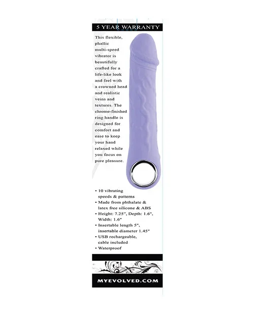 Evolved Purple Fantasy Realistic Vibrator – Purple