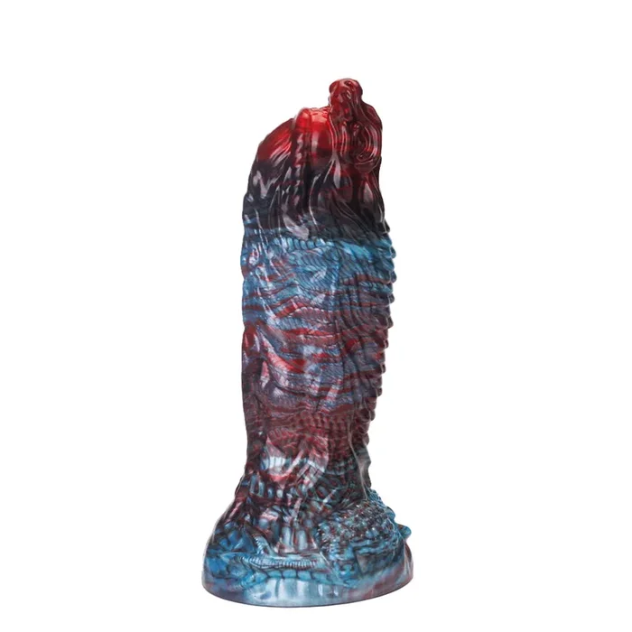 Fantasy Poseidon Platinum Silicone Dildo 8.4 Inch – Red