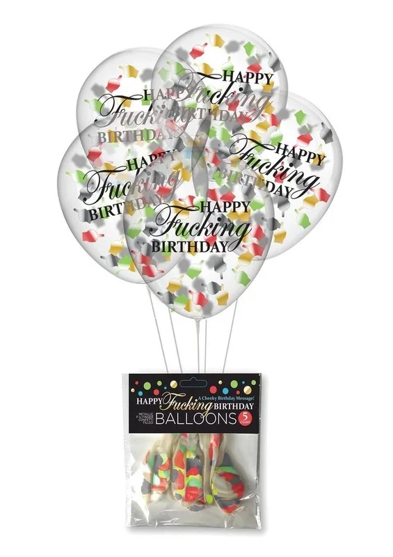 Felicitous F’n Birthday Confetti Balloons