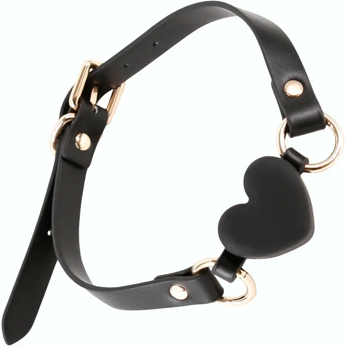 Fetish & Fashion Katherine Silicone Breathable Heart Gag By NS Novelties – Black