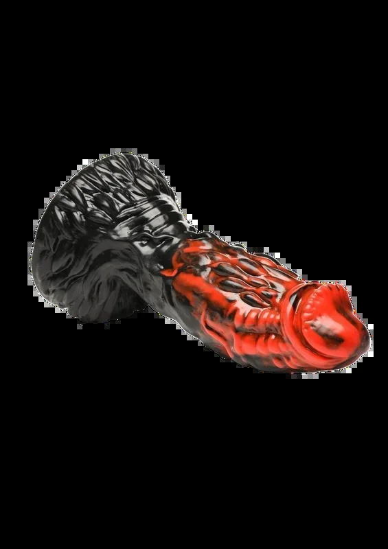 Fiery Obsidian Monster Dildo