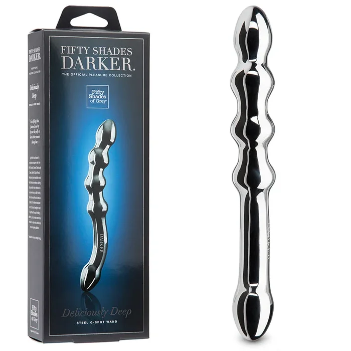 Fifty Shades Darker Pleasurably Deep 10 indium. Dual-Ended Steel G-Spot Wand Dildo
