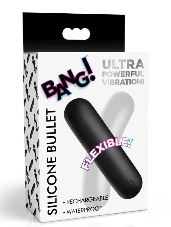 Flexible Silicone Bullet – Black