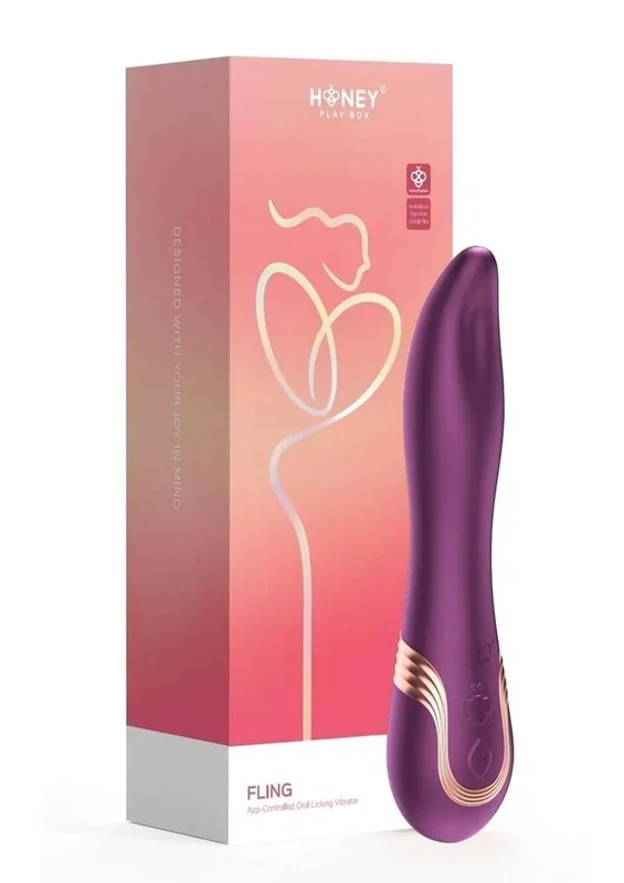 Fling Tongue-Like Oral Licking Rechargeable Silicone Vibrator