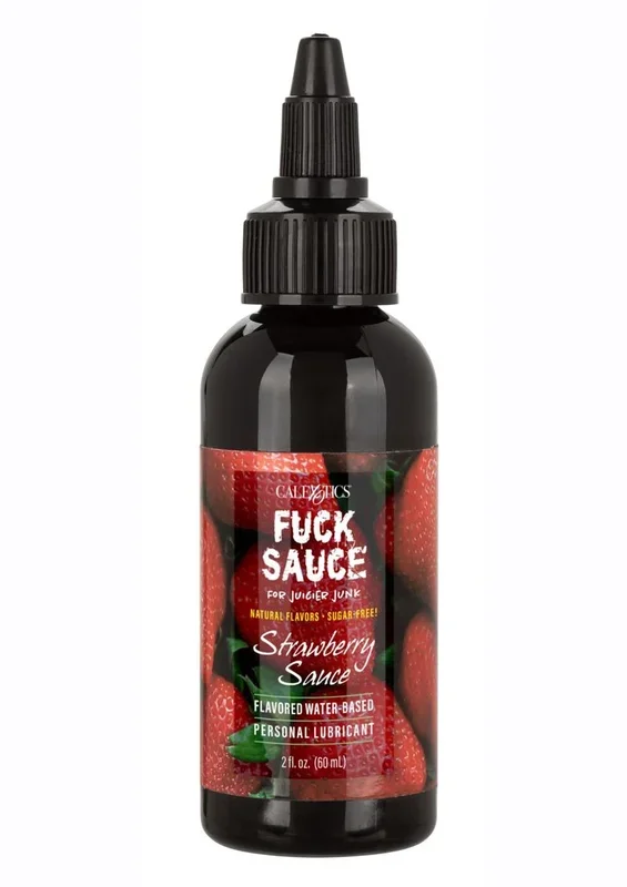 Fuck Sauce Flavored Water Based Personal Lubricant Strawberry