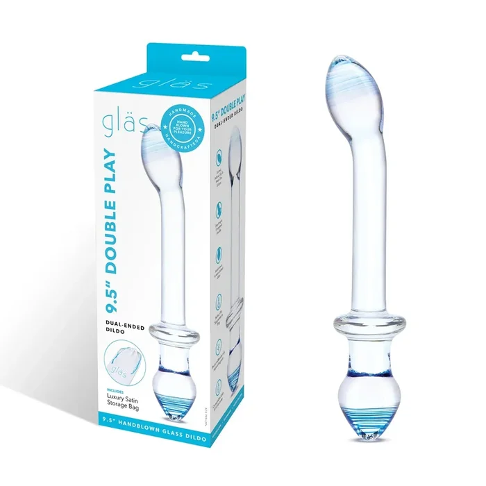 Gläs 9.5 ” Double Play Dual-Ended Dildo