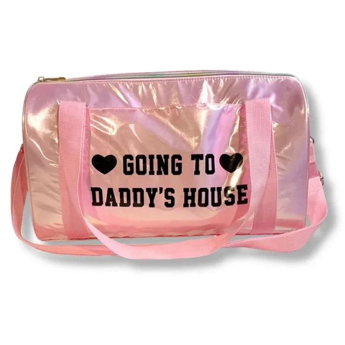 Going To Daddy’s House Kinky Pink Duffel Bag