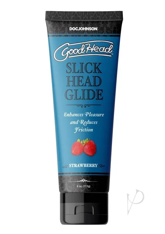GoodHead Slick Head Strawberry 4oz: Enhance Your Pleasure with Strawberry-Flavored Lubrication