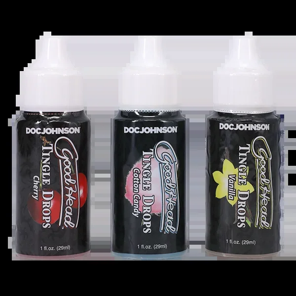 GoodHead Tingle Drops – Sweet Cherry, Cotton Candy, French Vanilla