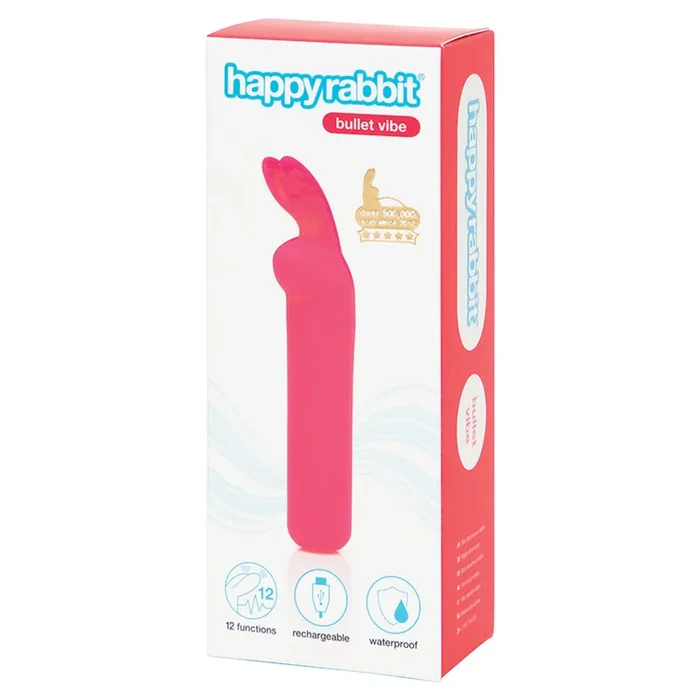 Happy Rabbit Rechargeable Bullet-Pinko