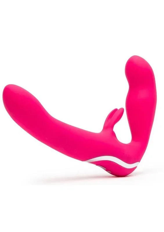 Happy Rabbit Strapless Strap-On Silicone Rabbit Vibrator