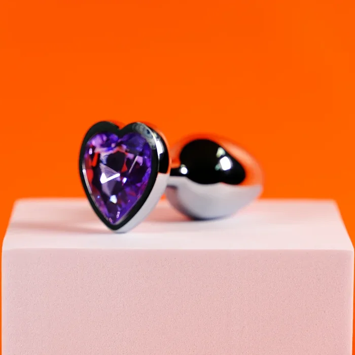 Heart Butt Plug – Small, Light Purple