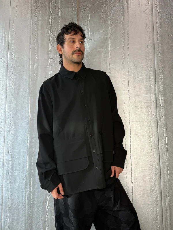 Henrik Vibskov ANTS SHIRT – BLACK