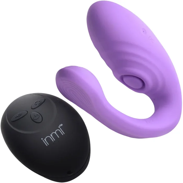 Inmi 7X Pulse Pro Pulsing Silicone Rechargeable Clitoral Stimulator With Remote – Purple