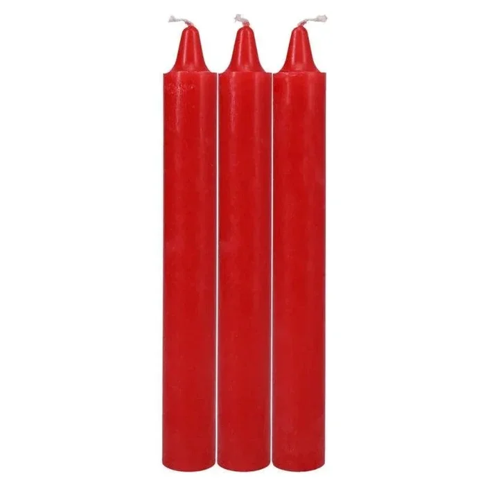Japanese Drip Candles 3-Pack Red