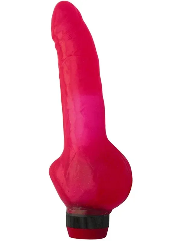 Jelly Caribbean Number 2 Jelly Vibrator with Clitoral Stimulator
