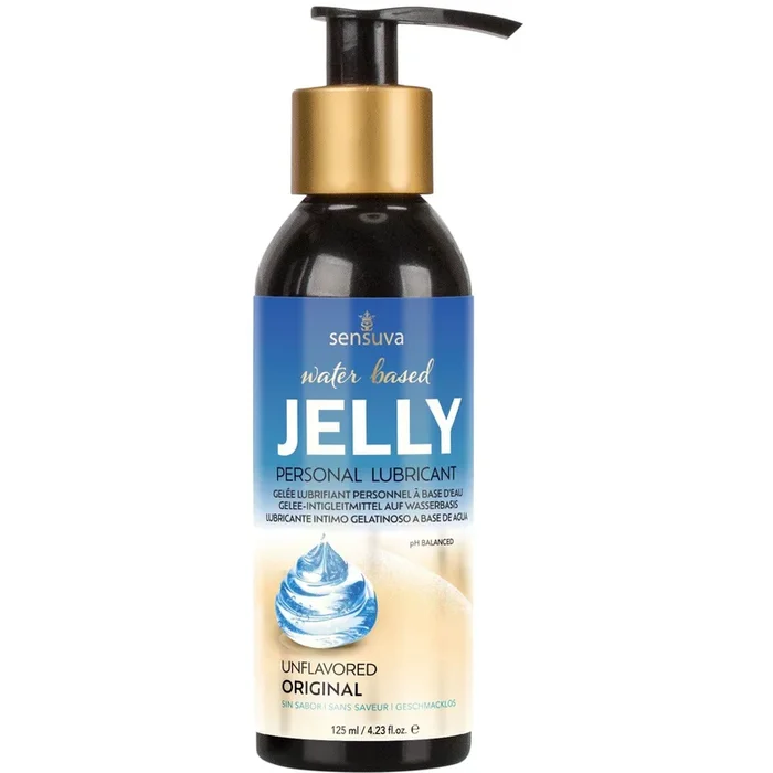 Jelly Natural Water Free-Base Personal Lubricant By Sensuva 4 fl oz