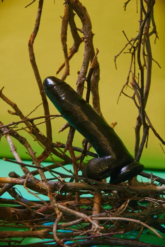 JOCK 11 Inch Dildo with Balls – Black