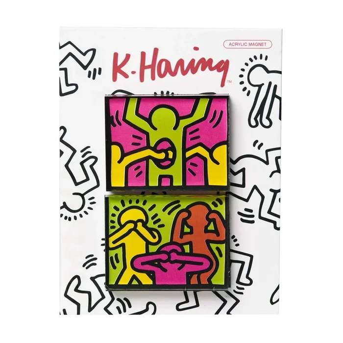 Keith Haring – Hear Speak Escort Acrylic Magnet Set
