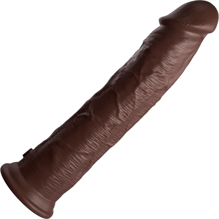 King Cock Elite Dual Density 11 ” Silicone Suction Cup Dildo – Chocolate
