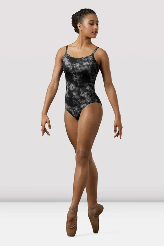 Ladies Mirella Watercolor Scoop Neck Leotard