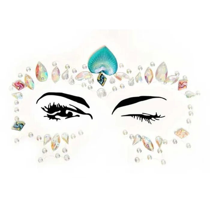 Leg Avenue Ariel Adhesive Face Jewels Sticker (6pk)