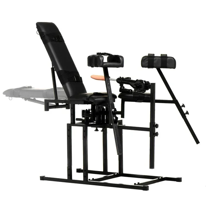 Leg Spreader Obedience Chair with Detachable Sex Machine