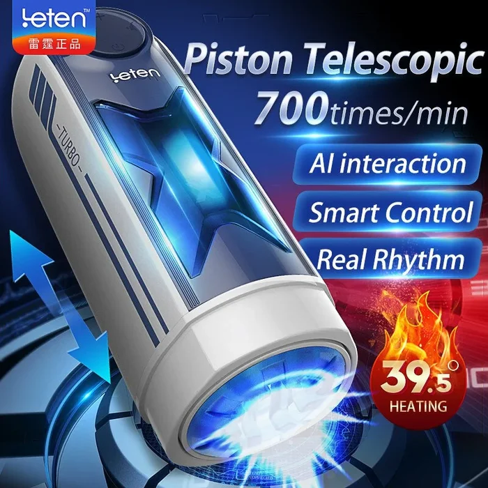Leten X-TURBO 700 times/min Automatic Telescopic Heating Male Masturbator