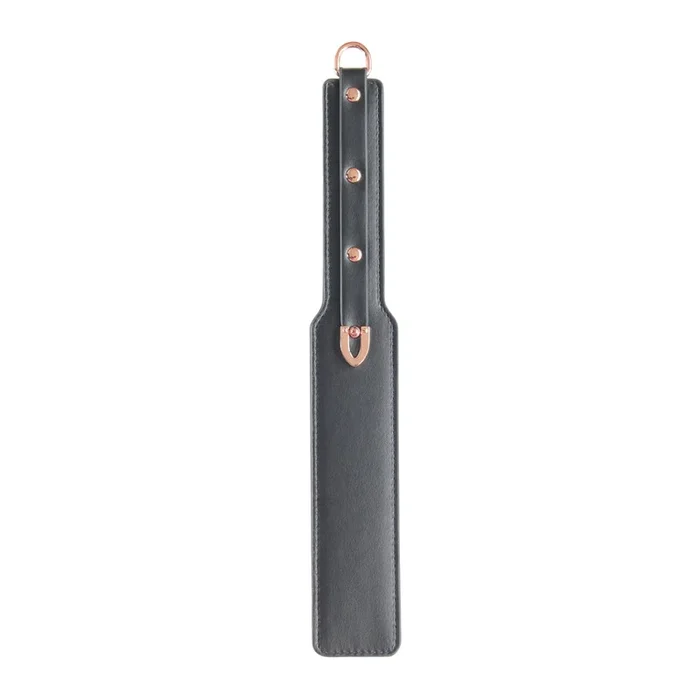 Love In Leather Faux Leather Black Paddle 070 – Rose Gold