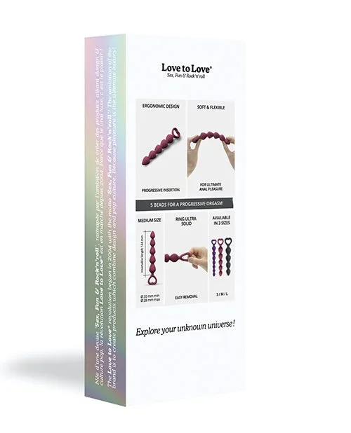 Love to Love Bing Bang Anal Beads – Prune Medium
