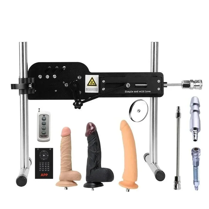 Luxury Wireless Remote Control Sex Machine with 8pcs Attachments