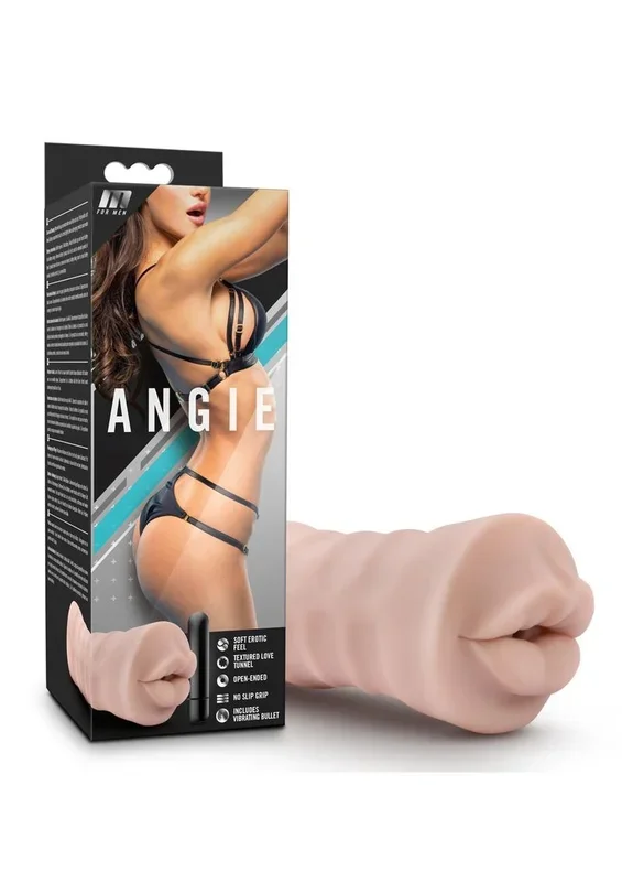 M For Men Angie Vibrating Masturbator with Bullet – Mouth