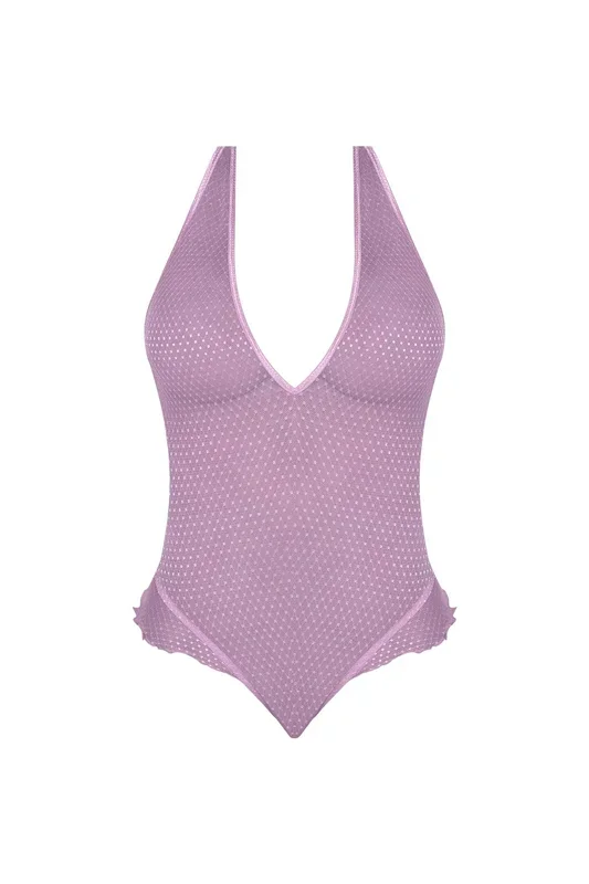 Magic Silk Girl Next Door Plunge Teddy Lilac