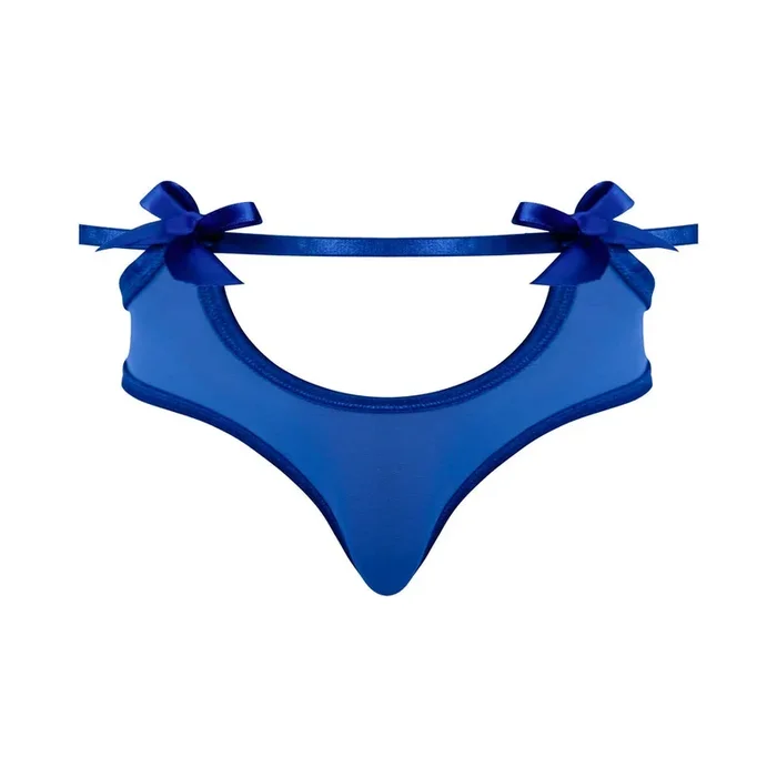 Magic Silk Holidaze Mesh Cheeky Boy Short with Cutout Design Cobalt Blue