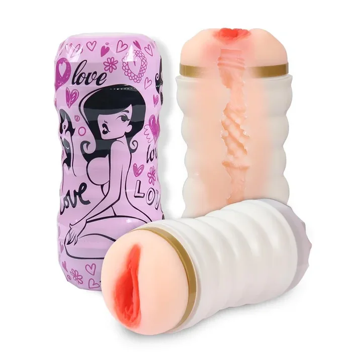 Male Masturbators Cup Pocket Pussy with Realistic Vagina